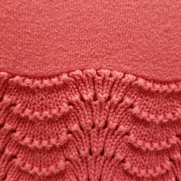 Free People cardigan Small crochet button front sweater pointelle NEEDS REPAIR - Picture 11 of 14